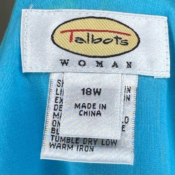 Talbots Blue with Green  Embroidered Dragonfly Midi A-Line Skirt - Picture 3 of 4